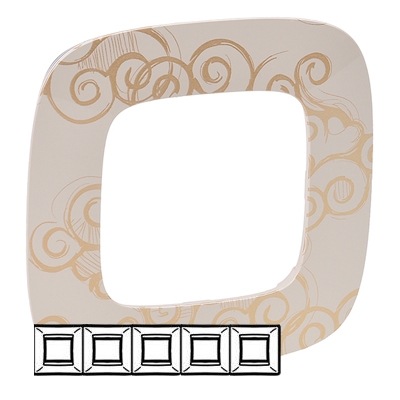 Рамка 5 постов - Valena Allure - нарцисс золото