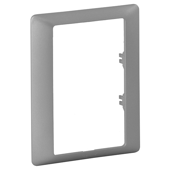 Рамка для двойной розетки без перегородки 1 пост - Valena Life - алюминий