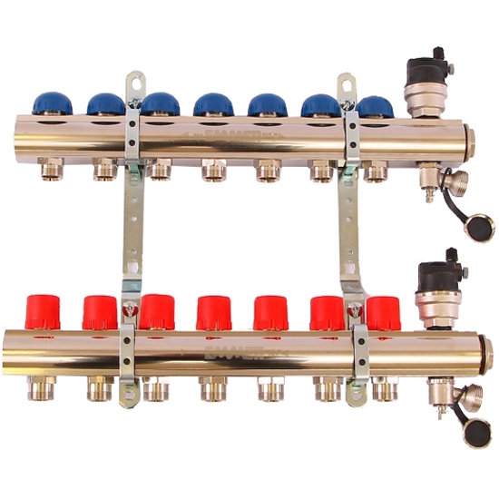 Коллекторная группа 1"xM24x19 - 7 выходов - Emmeti Topway