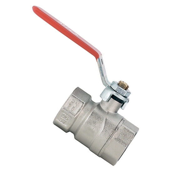 Кран шаровой с внутренней резьбой и ручкой 1'' - F.I.V.