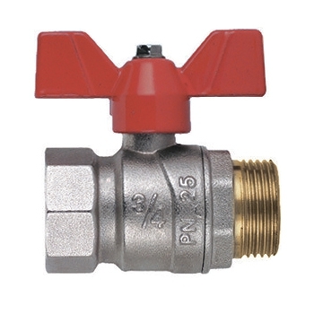 Кран шаровой с внутренней и наружной резьбой 1''1/4 - F.I.V.