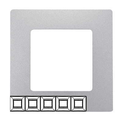 Рамка 5 постов - Niloe/Etika - алюминий