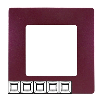 Рамка 5 постов - Niloe/Etika - сливовый