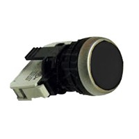 Кнопка с потайным толкателем - Osmoz - в сборе - IP 66 - черный