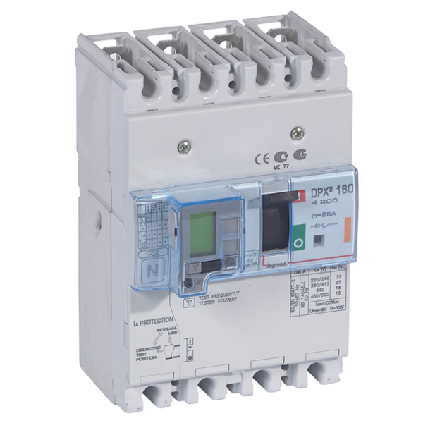 Автоматический выключатель - DPX³-160 4P, 25A, 25kA