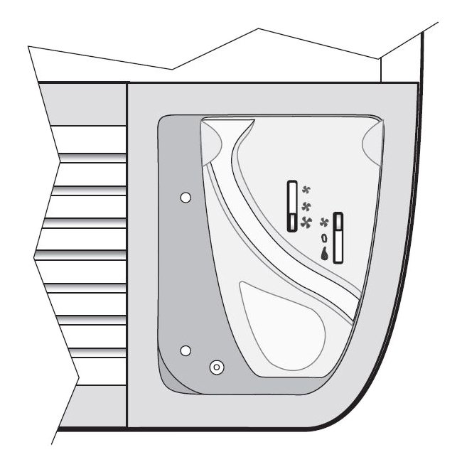 Пульт управления напольным фанкойлом CBE21 - BPS Clima
