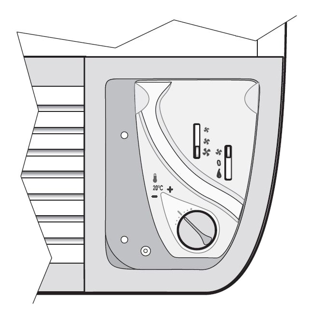 Пульт управления напольным фанкойлом CBE22 - BPS Clima