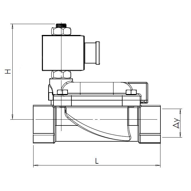 Соленоидный клапан NO с катушкой DN25/1'' - Tecofi