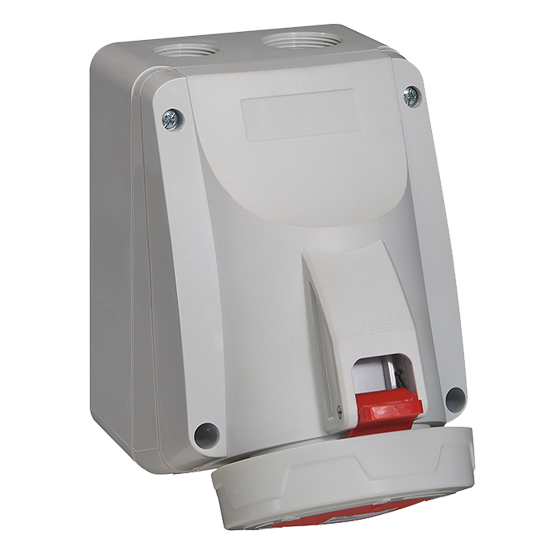 Розетка накладная 3К+Н+З 32A 380В IP66/67 - P17 Tempra Pro