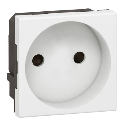 Розетка 2P - 2 модуля - Arteor - White
