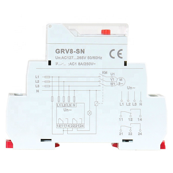 Реле контроля фаз с LCD экраном 8A - GEYA