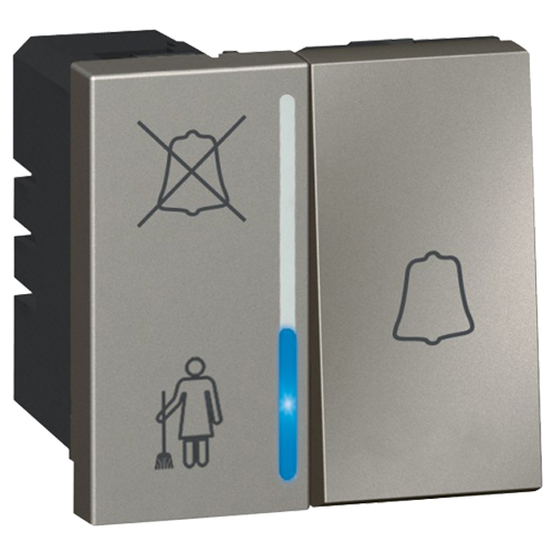 Индикатор вызова в спальне отеля - 2 модуля - Arteor - Magnesium