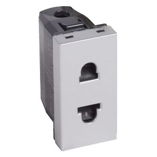 Розетка - 1 модуль - Arteor - Soft Aluminum