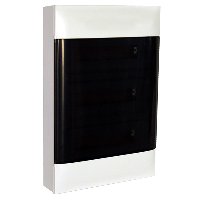 Щиток накладной - Practibox S - 54 модуля - дымчатая дверь