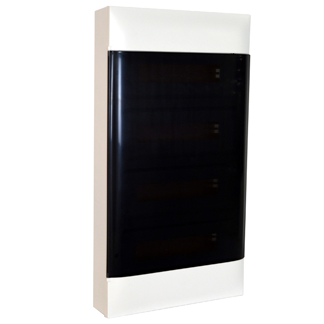 Щиток накладной - Practibox S - 72 модуля - дымчатая дверь