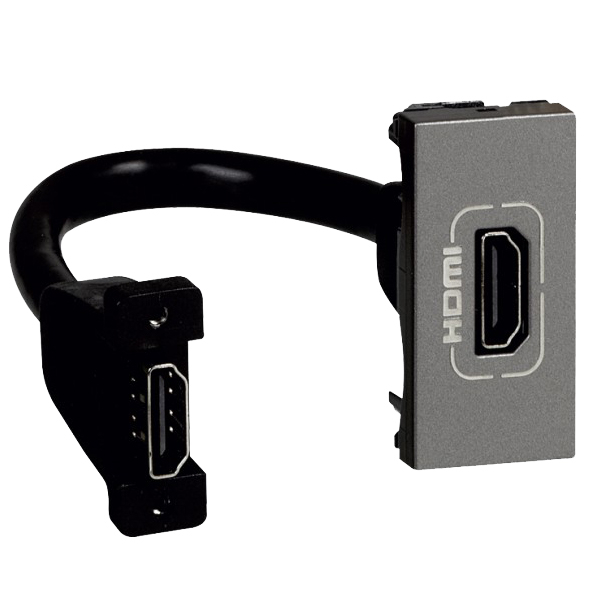 Розетка HDMI типа A - 1 модуль - Arteor - Magnesium