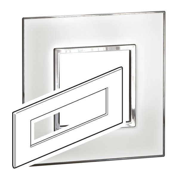 Рамка 8 модулей - Arteor - Mirror White