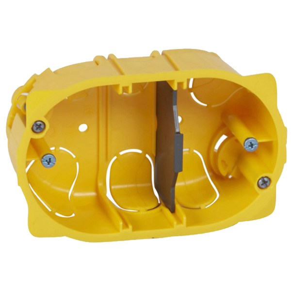 Монтажная коробка - 3 модуля - Batibox - глубина 40 мм