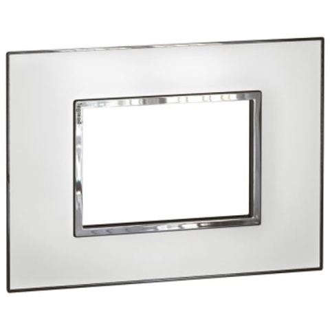 Рамка 3 модуля - Arteor - Mirror White