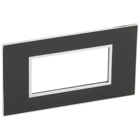 Рамка 4 модуля - Arteor - Mirror Black