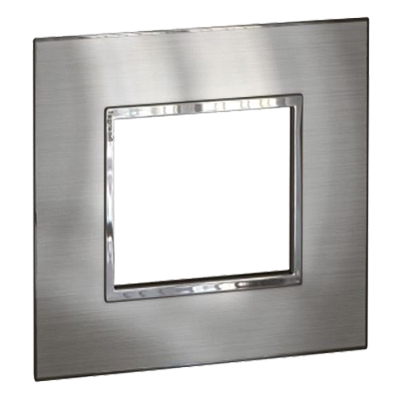 Рамка 2 модуля - Arteor - Stainless Steel