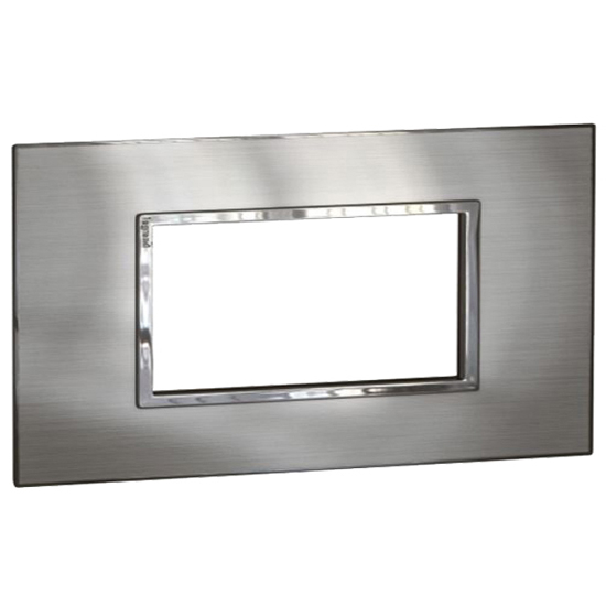 Рамка 4 модуля - Arteor - Stainless Steel