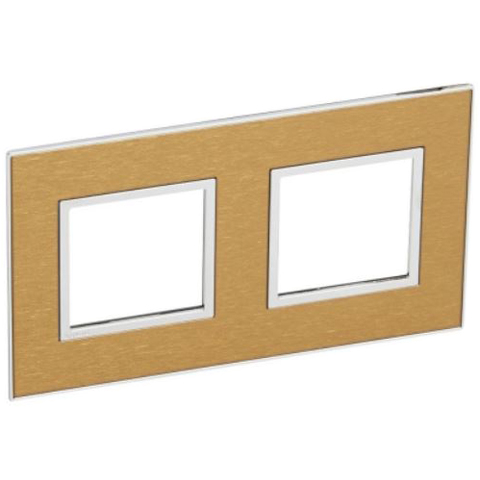 Рамка 2x2 модуля - Arteor - Gold Brass