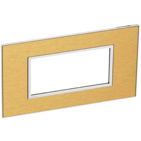 Рамка 4 модуля - Arteor - Gold Brass