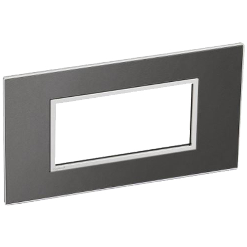 Рамка 4 модуля - Arteor - Brushed Metal Black