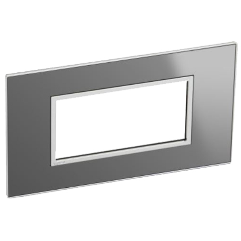 Рамка 4 модуля - Arteor - Reflective Stainless Steel