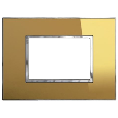 Рамка 3 модуля - Arteor - Reflective Gold