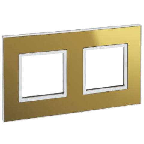 Рамка 2x2 модуля - Arteor - Reflective Gold