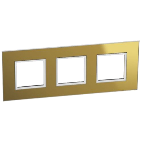 Рамка 3x2 модуля - Arteor - Reflective Gold