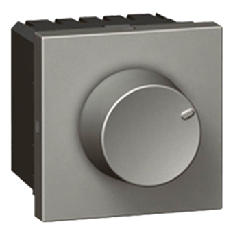 Светорегулятор поворотый 400 Вт - 2 модуля - Arteor - Magnesium