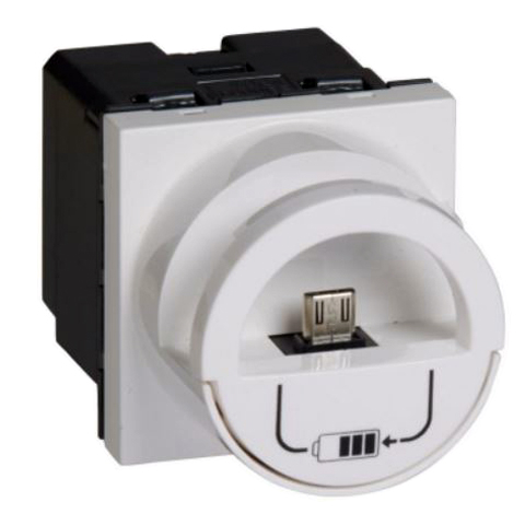 Зарядная станция Micro USB 2.4A - 2 модуля - Arteor - White