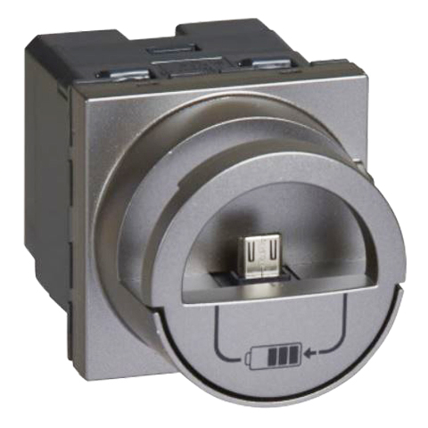 Зарядная станция Micro USB 2.4A - 2 модуля - Arteor - Magnesium