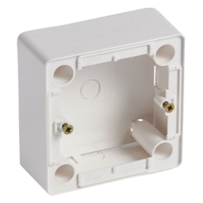 Коробка для накладного монтажа - Cariva - белый