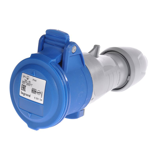 Мобильная розетка 2К+З 16А 230В IP44 - P17 Tempra Pro