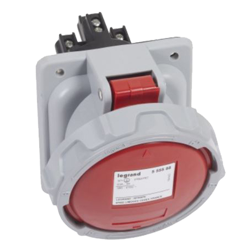 Встраиваемая розетка 3K+З 63А 380В IP67 - P17 Tempra Pro