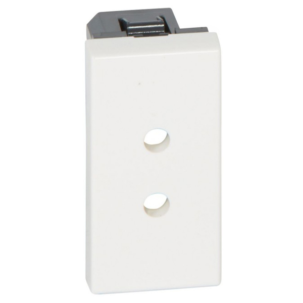 Розетка 2К - 1 модуль - Mosaic Eliocad - белый