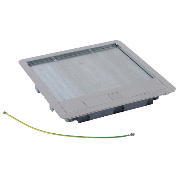 Крышка для напольной коробки - 16/24 модулей - нержавеющая сталь