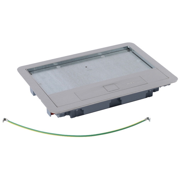 Крышка для напольной коробки - 8/12 модулей - нержавеющая сталь