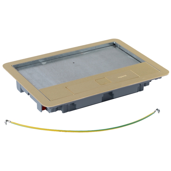 Крышка для напольной коробки - 8/12 модулей - латунь