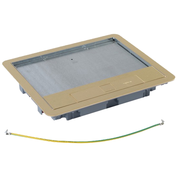 Крышка для напольной коробки - 12/18 модулей - латунь