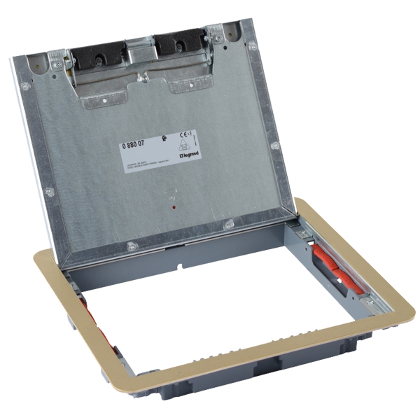 Крышка для напольной коробки - 12/18 модулей - латунь