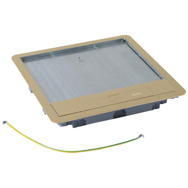 Крышка для напольной коробки - 16/24 модулей - латунь