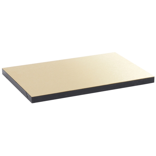 Декоративная панель для крышки напольной коробки - 12/18 модулей - латунь