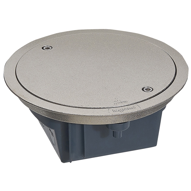 Напольная коробка круглая IP 66 - 4 модуля - нержавеющая сталь