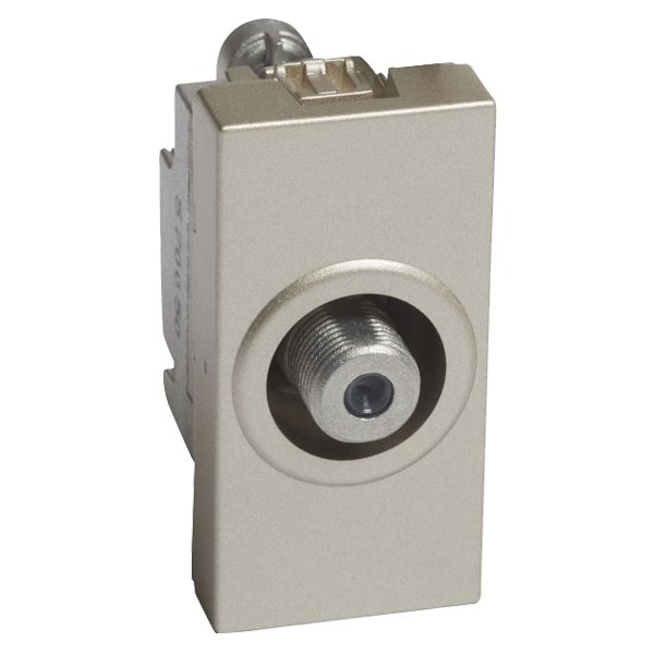 Розетка TV ''F'' - 1 модуль - Arteor - Champagne