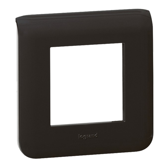 Рамка 2 модуля - Mosaic - матовый черный